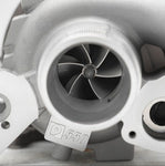 A close up view of Pure Turbos Turbo Upgrade NEW Pure550 for Mercedes Benz CLA45 / GLA45 / A45 (M133) 2013-2019 with white background