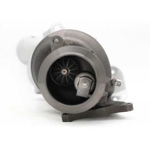 A back view of Pure Turbos Turbo Upgrade NEW Pure550 for Mercedes Benz CLA45 / GLA45 / A45 (M133) 2013-2019 with white background