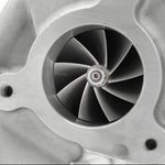 A close up view of Pure Turbos Turbo Upgrade NEW Pure600 for Mitsubishi Lancer Evolution X 2008–2015 with white background