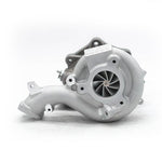 A side wide view of Pure Turbos Turbo Upgrade NEW Pure600 for Mitsubishi Lancer Evolution X 2008–2015 with white background