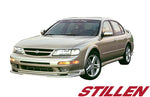 wide view of Stillen Front Lip Spoiler for Nissan Maxima 1997-1999 fitted inside a car