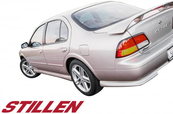 wide view of Stillen Driver Side Rear Corner for Nissan Maxima 1997-1999 fitted inside a car