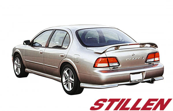 wide view of Stillen Passenger Side Rear Corner for Nissan Maxima 1997-1999 fitted inside a car