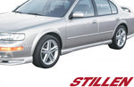 wide view of Stillen Side Skirt [Driver Side] for Nissan Maxima 1995-1999 fitted in a car