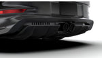 Lower diffuser on a grey Porsche 911 GT3 RS (992), rear close-up