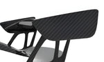Carbon wing tip on a GT2 RS rear wing, close-up