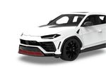 Render of a white Urus with the front upper lip highlighted