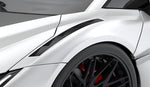 Vented front fender on a white Lamborghini Revuelto, close-up