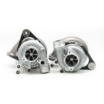 A front view of Pure Turbos Turbo Upgrade Pure850 (68mm) for Porsche 991.1 Turbo / Turbo S 2014-2016 with white background