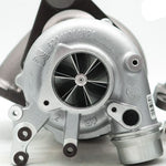 A close up view of Pure Turbos Turbo Upgrade Pure850 (68mm) for Porsche 991.1 Turbo / Turbo S 2014-2016 with white background