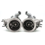 A back wide view of Pure Turbos Turbo Upgrade Pure800 for Porsche 992 (3.0L) Carrera / S / GTS 2020-2025 with white background