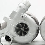 A close up view of Pure Turbos Turbo Upgrade Pure1000 for Porsche 992 Turbo S 2021–2025 with white background