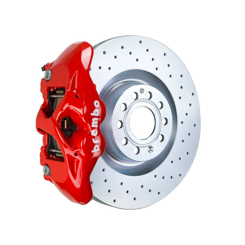FR-S Brembo GT 4-piston front kit, red caliper (S family), 326mm drilled 1-piece disc