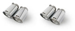 Remus 0046 70SGR chrome straight-cut 102 mm quad tailpipe set for the BMW M2 F87 2016-2018 cat-back exhaust
