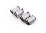 Remus 0046 70SR chrome rolled-edge 102 mm quad tailpipe set for the BMW M2 F87 2016-2018 cat-back exhaust