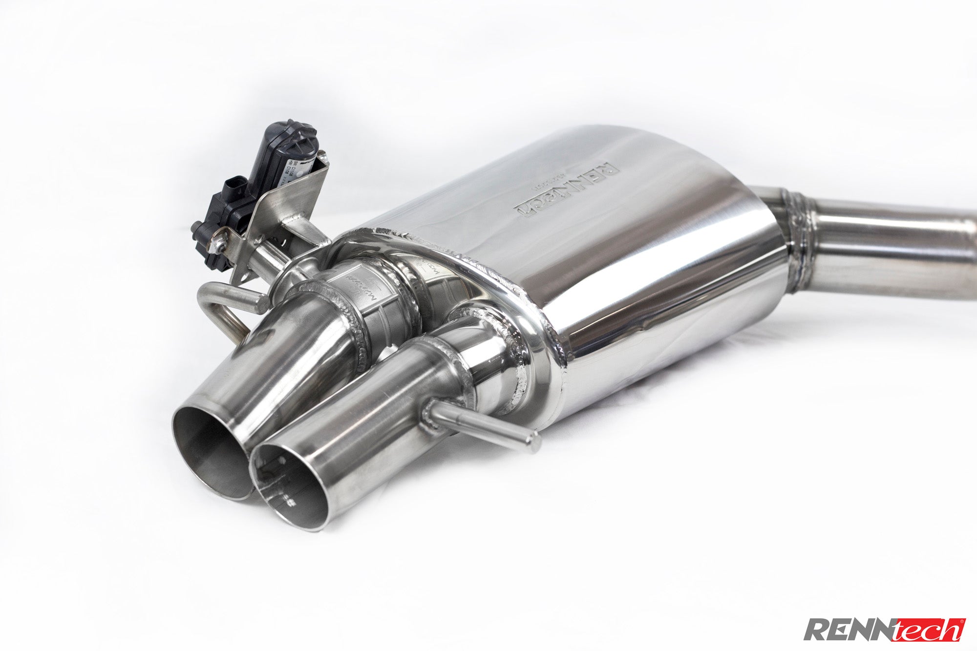 C205 non-valved mufflers with twin tips - R3 Performance Package for the 2017-2023 C 63 / C 63 S AMG Coupe
