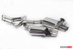 C205 valved mufflers from above with actuators - R2 Performance Package for the 2017-2023 C 63 / C 63 S AMG Coupe