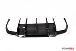 Carbon rear diffuser from straight behind - Carbon Fiber Rear Diffuser for the 2010-2013 E-Class Sedan