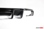 Carbon rear diffuser outer edge close up - Carbon Fiber Rear Diffuser for the 2010-2013 E-Class Sedan