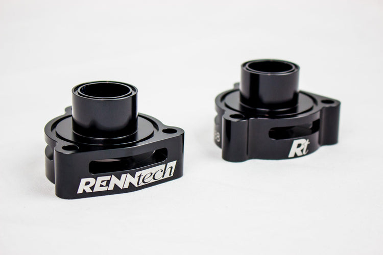 A front view of RENNtech BOV Blow-Off Valve Adapters | 4.0L V8 | BiTurbo for Mercedes-Benz GLS 580 BiTurbo 2021-2023 with white background