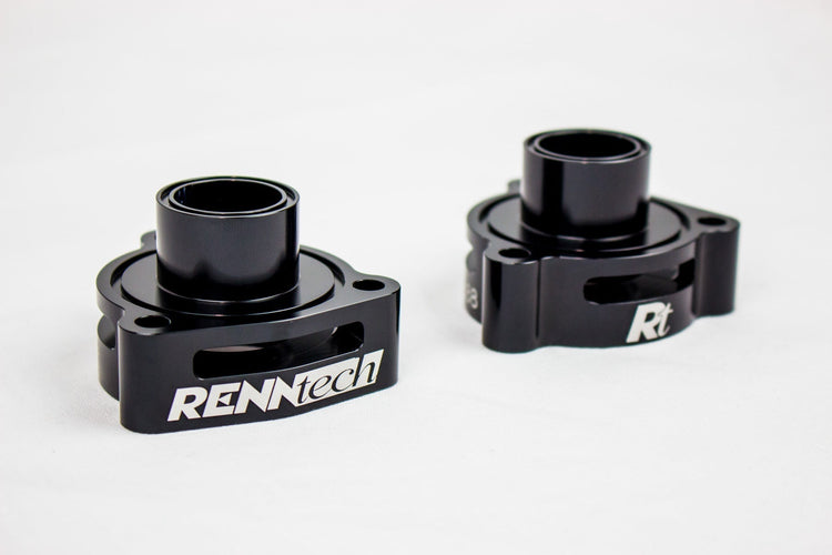 A front view of RENNtech BOV Blow-Off Valve Adapters | 4.0L V8 | BiTurbo for Mercedes-Benz G 550 BiTurbo 2019-2023 with white background