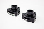 Pair of black RennTech blow-off valve adapters - R3 Performance Package for the 2016-2021 AMG GT