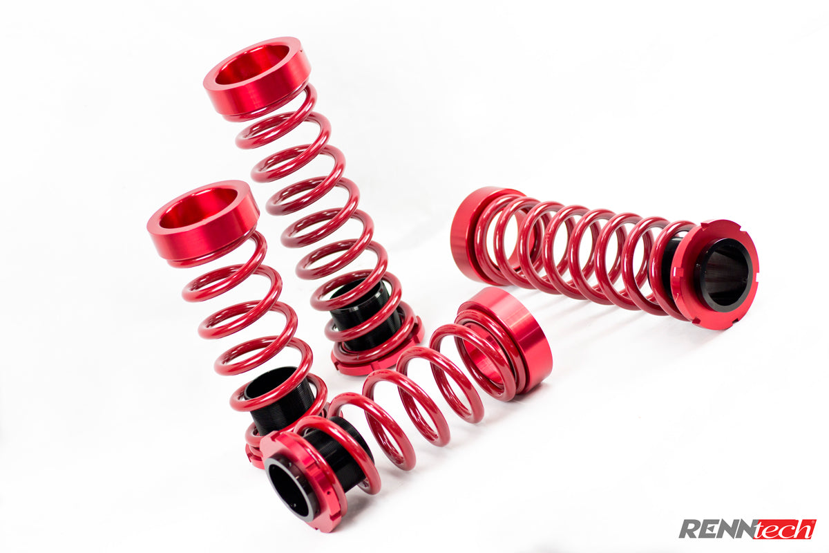 SLS coil-overs with springs and perches laid out - Coilover Suspension for the 2011-2015 SLS AMG