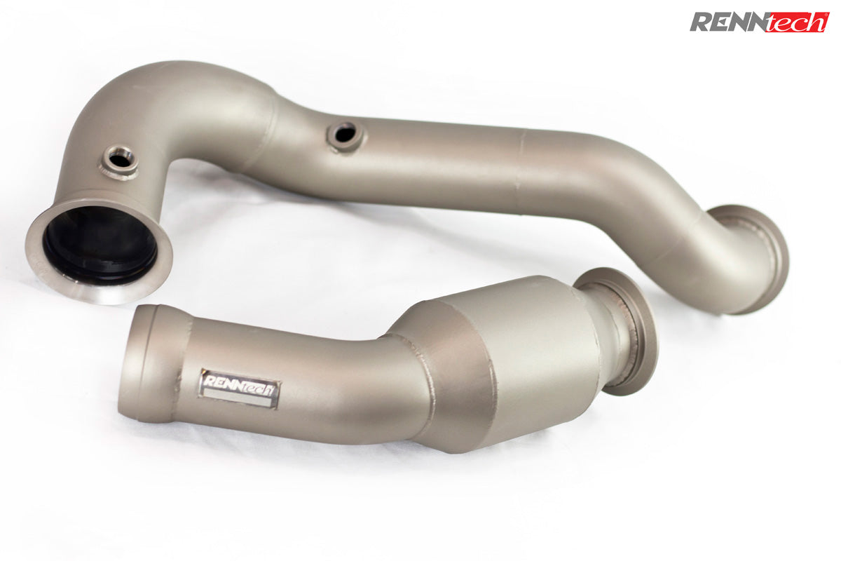 AMG GT downpipe catalyst section close up - Downpipes for the 2016-2021 AMG GT / GT S