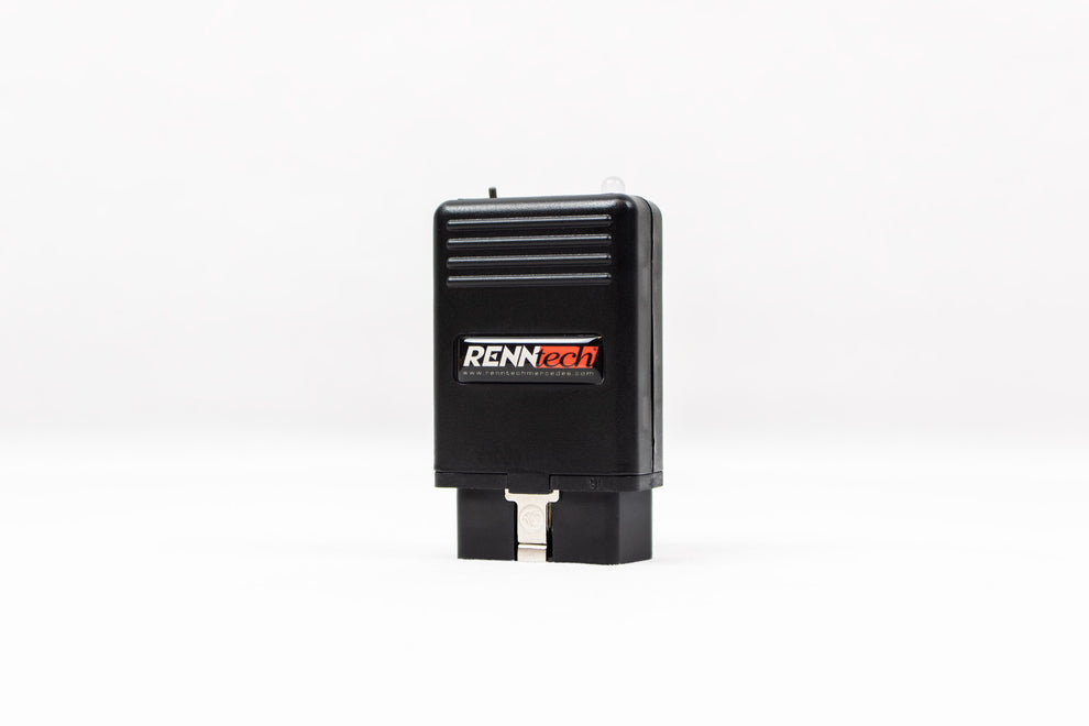 Black RennTech HHT tuner at a three-quarter angle - ECU+ Upgrade for the 2021-2026 Mercedes-Maybach GLS 600