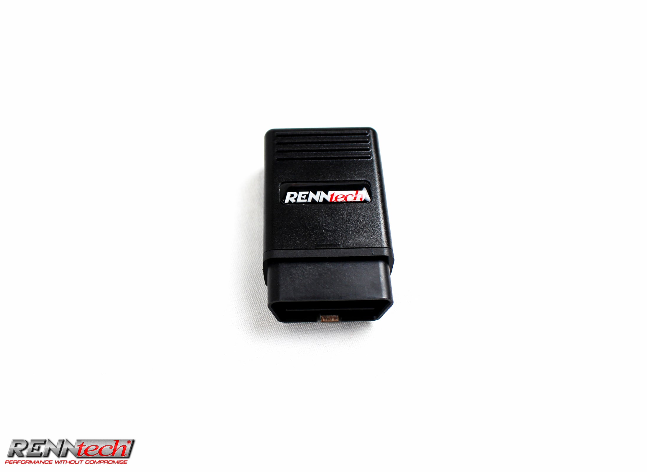 A top wide view of RENNtech ECU Hand Held Tuner (HHT) for Mercedes-Benz C 55 (W203- 380 HP / 395 LB-FT) 2001-2007 with white background