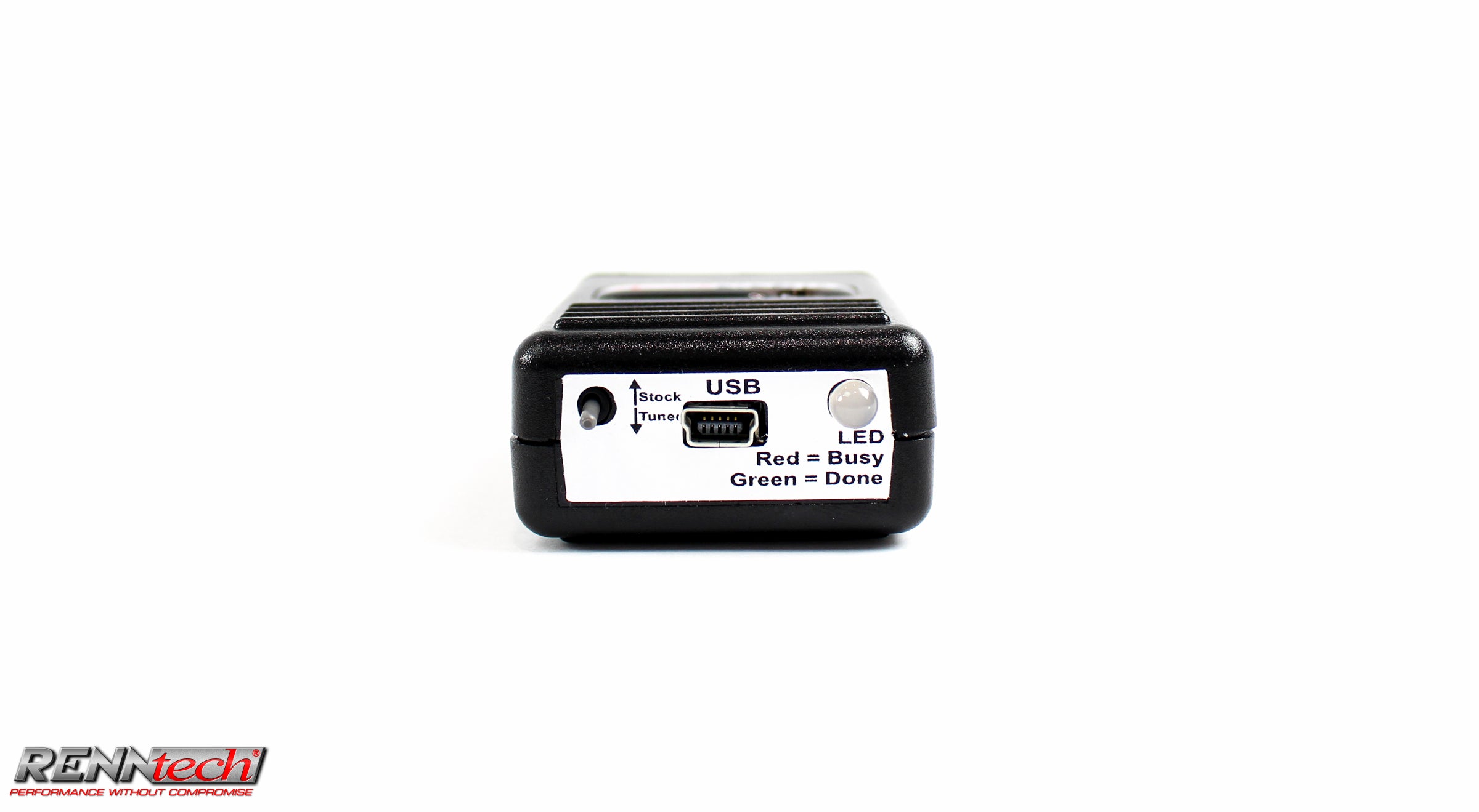 A back view of RENNtech ECU Hand Held Tuner (HHT) for Mercedes-Benz SLK 55 (R171- 380 HP / 395 TQ) 2004-2010 lying down