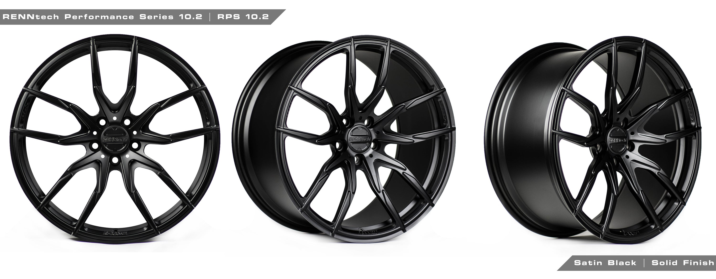 RPS 10.2 wheels in black and gunmetal finishes - RPS 10.2 Forged 20-inch Wheels for the 2017-2023 C 63 AMG Coupe