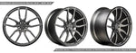 RPS 10.2 wheels in several finishes from an angle - RPS 10.2 Forged 21-inch Wheels for the 2017-2023 E 63 AMG