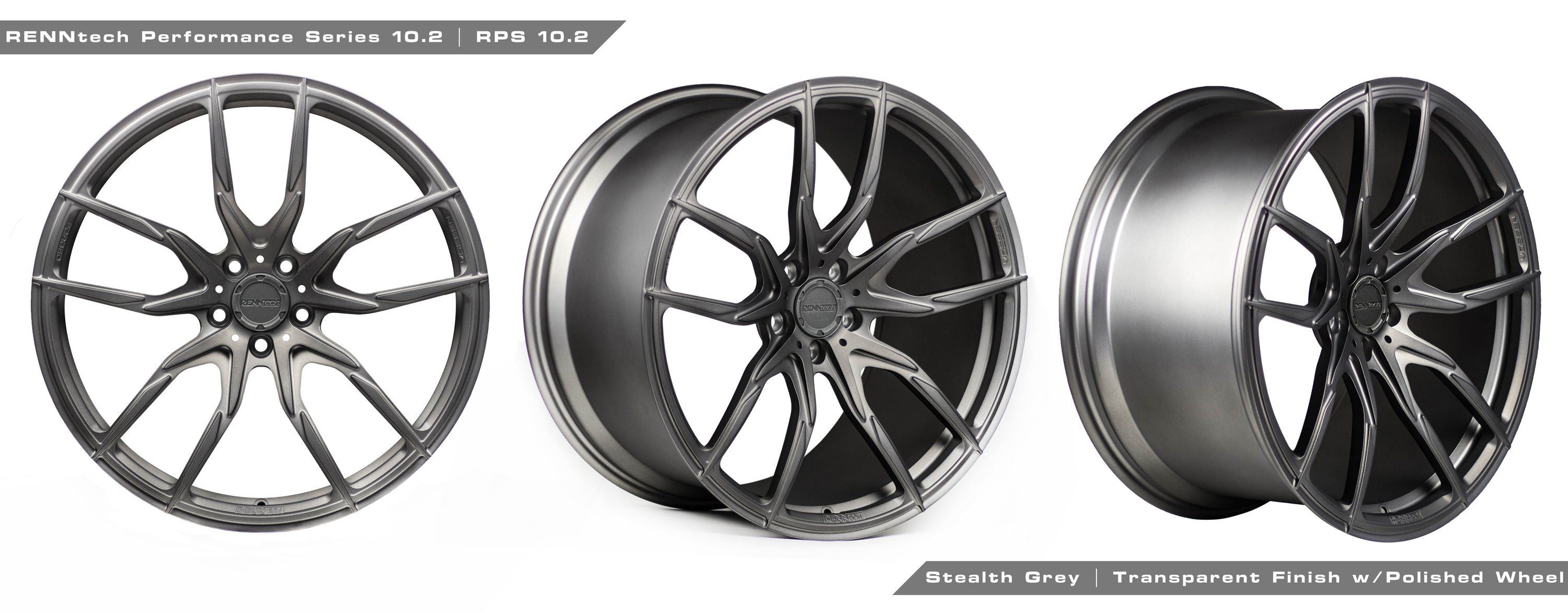 RPS 10.2 wheel finish options side by side - RPS 10.2 Forged 22-inch Wheels for the 2016-2019 GLE 63 AMG SUV