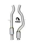 Active Autowerke Resonated Connecting Pipes for Single Mid Pipe – AWE Connectors for BMW F80 M3 F82 M4