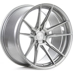 A front view of Rohana Wheels RFX2 Brushed Titanium (Cross Forged) 22x10.5 5x114 42mm with white background