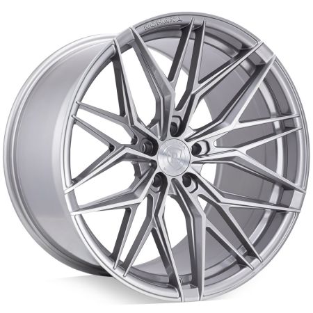 A front view of Rohana Wheels RFX17 Brushed Titanium (Cross Forged) 20x11 5x120 35mm with white background
