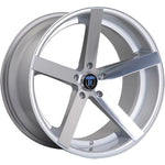 A front view of Rohana RC22 Wheel 19x9.5 5x112 33mm Matte Graphite with white background
