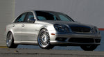 Silver E-Class car front quarter on RennTech multi-spoke wheels - Multi-Spoke 19-inch Wheels for the 2003-2009 E-Class