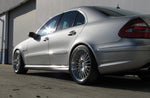 Silver E-Class car rear quarter on the RennTech wheels - Multi-Spoke 19-inch Wheels for the 2003-2009 E-Class