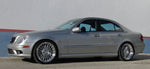 Silver E-Class car profile on RennTech multi-spoke wheels - Multi-Spoke 19-inch Wheels for the 2003-2009 E-Class