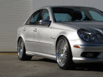 Front multi-spoke wheel on the silver E-Class car - Multi-Spoke 19-inch Wheels for the 2003-2009 E-Class