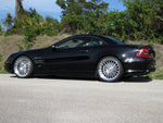 Black SL car profile on RennTech multi-spoke wheels - Multi-Spoke 20/21-inch Wheels for the 2003-2020 SL-Class
