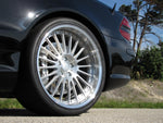 RennTech multi-spoke wheel fitted, close up on the black SL - Multi-Spoke 20/21-inch Wheels for the 2003-2020 SL-Class