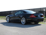 Black SL car rear view on the RennTech wheels - Multi-Spoke 20/21-inch Wheels for the 2003-2020 SL-Class
