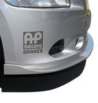close view of Stillen Front Bumper Splitter for Nissan Maxima 2009-2015 fitted inside a car