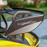 SilverRocket DRS-1 Flex Carbon Swan Neck Wing | Porsche 718 GT4/GT4 RS