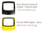 SilverRocket Dry Carbon Fiber Tailgate w Lightweight Glass (718/981 Cayman)