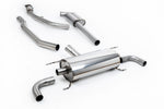 Milltek Sport exhaust system parts for 2017+ Alfa Romeo Giulia 2.0T Veloce (part SSXAR19): pipework, silencers and black tailpipe tips