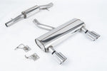 Milltek Sport exhaust system parts for 2003-2006 Audi TT 3.2 V6 quattro Coupe & Roadster (part SSXAU1036): pipework, silencers and polished silver tailpipe tips